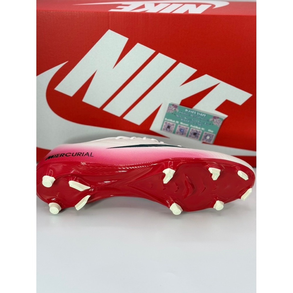 Nike Air Zoom Mercurial Vapor 15 Academy FG/MG Soccer Cleats White SZ 13 - Picture 4 of 10